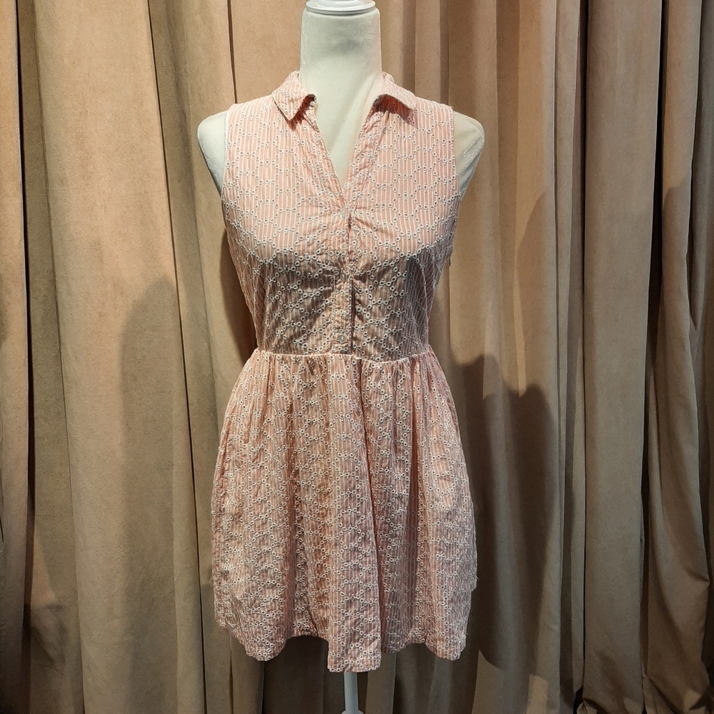 Jack Wills cotton eyelet dress